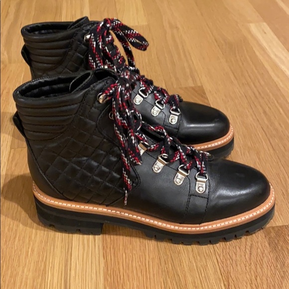 Marc Fisher Shoes - Black leather “Hiking” Boot Size 7, like new